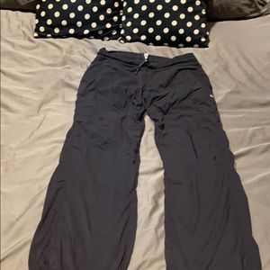 Black lined studio pant